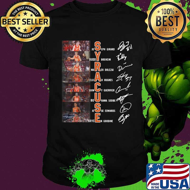 Syracuse orange men's basketball signatures shirt