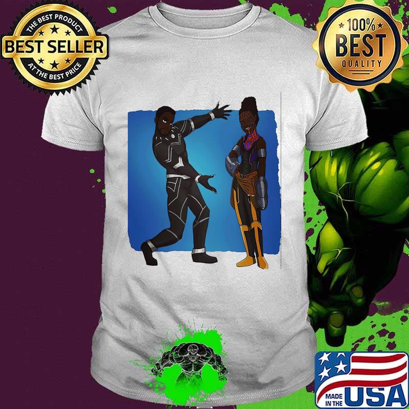 T'challa and shuri black panther marvel heroes shirt