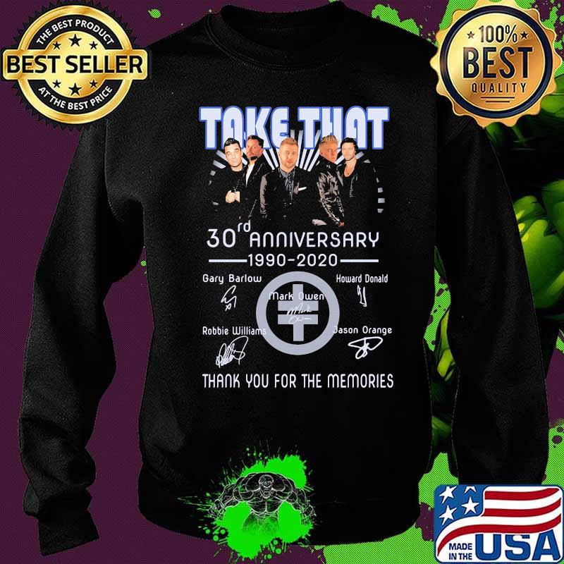 Take that 30rd anniversary 1990 2020 thank you for the memories signatures s Sweater Take that 30rd anniversary 1990 2020 thank you for the memories signatures s Sweater