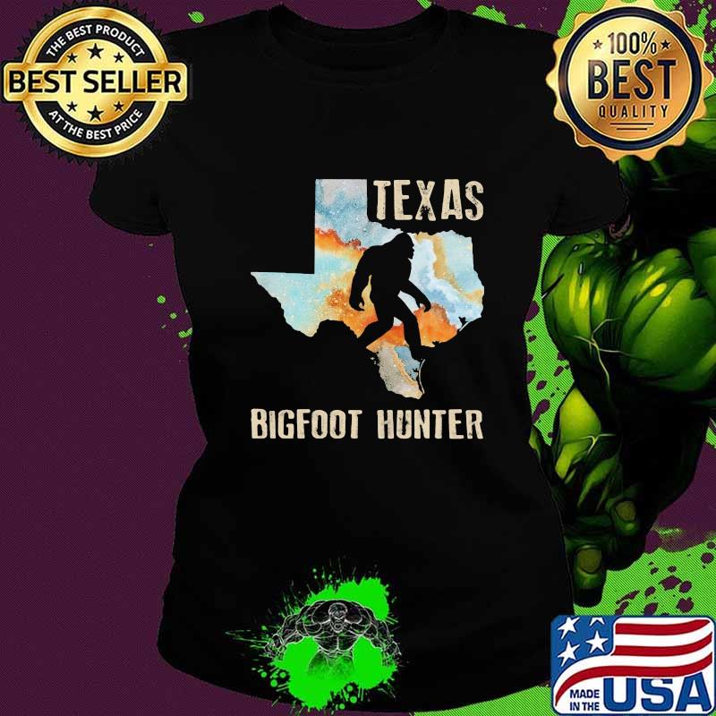 Texas bigfoot hunter map s Ladies tee Texas bigfoot hunter map s Ladies tee