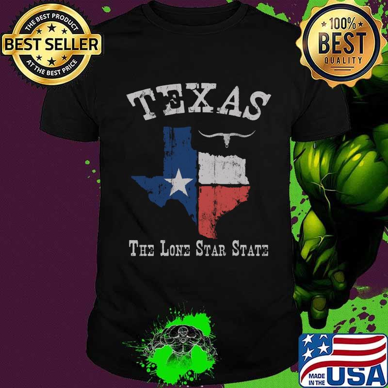 Texas the lone star state longhorn shirt