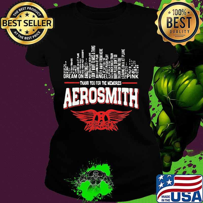 Thank you for the memories aerosmith t-s Ladies tee Thank you for the memories aerosmith t-s Ladies tee
