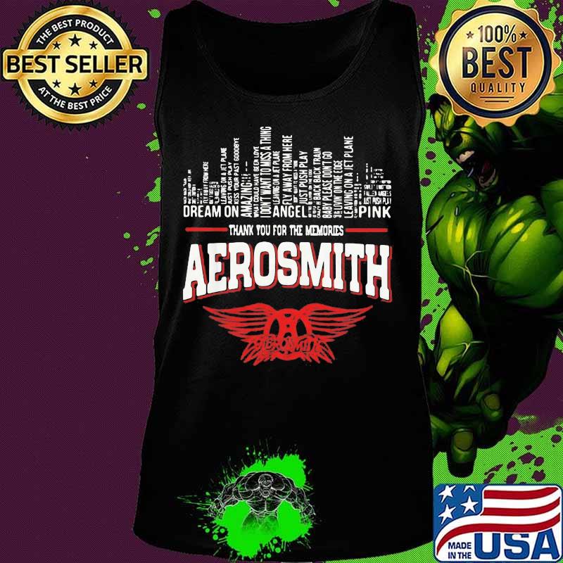 Thank you for the memories aerosmith t-s Tank top Thank you for the memories aerosmith t-s Tank top