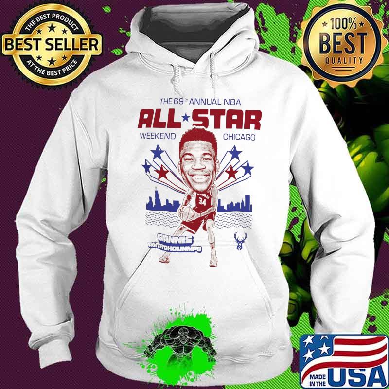 The 69th annual nba all star weekend chicago giannis antetokounmpo basketball s Hoodie The 69th annual nba all star weekend chicago giannis antetokounmpo basketball s Hoodie