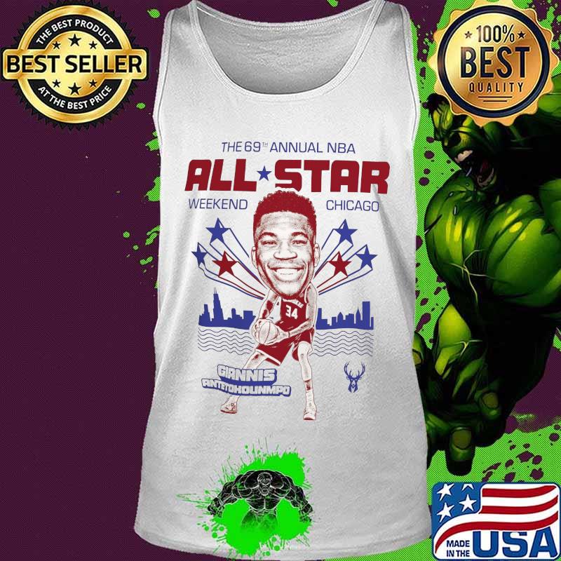 The 69th annual nba all star weekend chicago giannis antetokounmpo basketball s Tank top The 69th annual nba all star weekend chicago giannis antetokounmpo basketball s Tank top