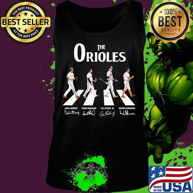The baltimore orioles crossing the line signatures s Tank top The baltimore orioles crossing the line signatures s Tank top