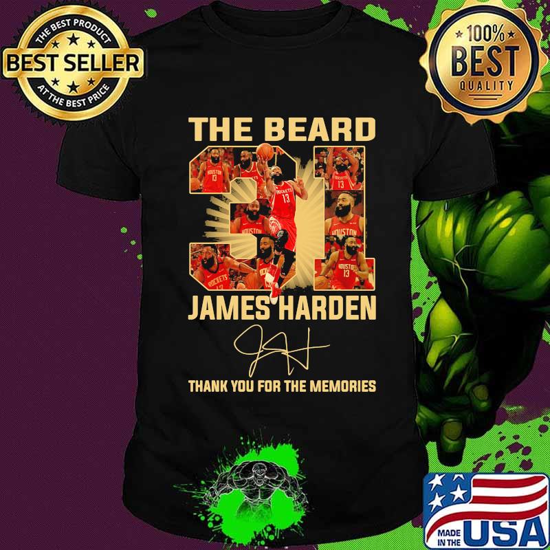 The beard 31 james harden thank you for the memories signature shirt