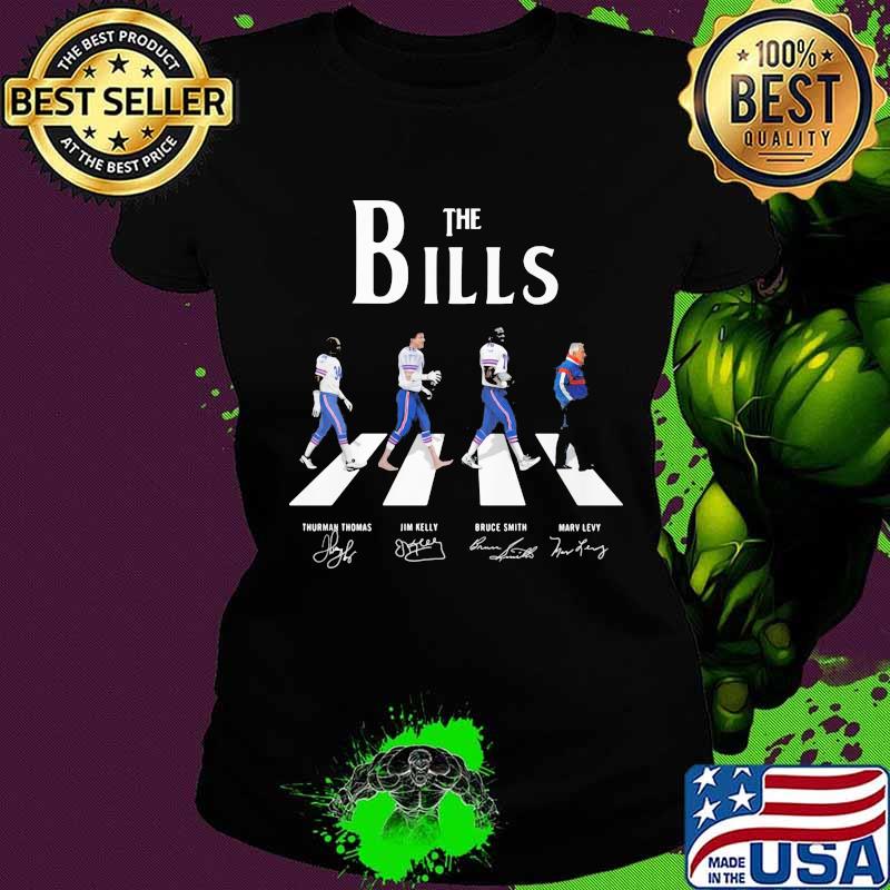 The buffalo bills football abbey road signatures s Ladies tee The buffalo bills football abbey road signatures s Ladies tee