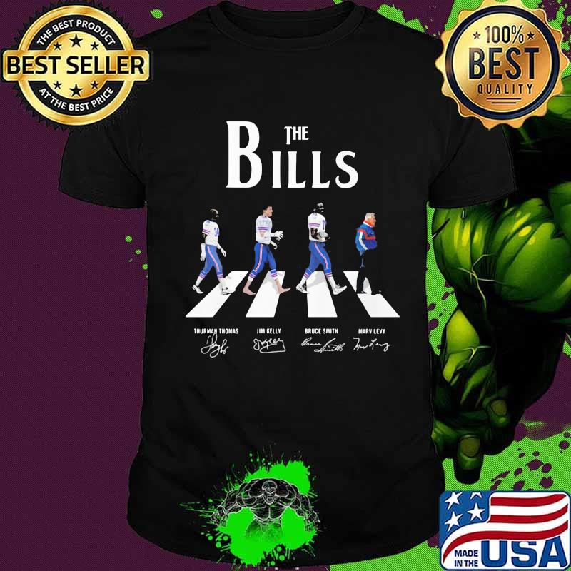 The buffalo bills football abbey road signatures shirt