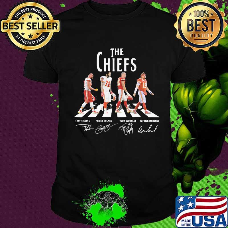 The chiefs abbey road players signatures shirt