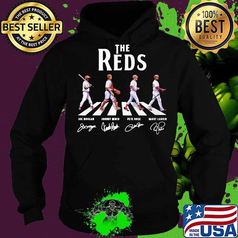 The cincinnati reds baseball crossing the line signatures s Hoodie The cincinnati reds baseball crossing the line signatures s Hoodie