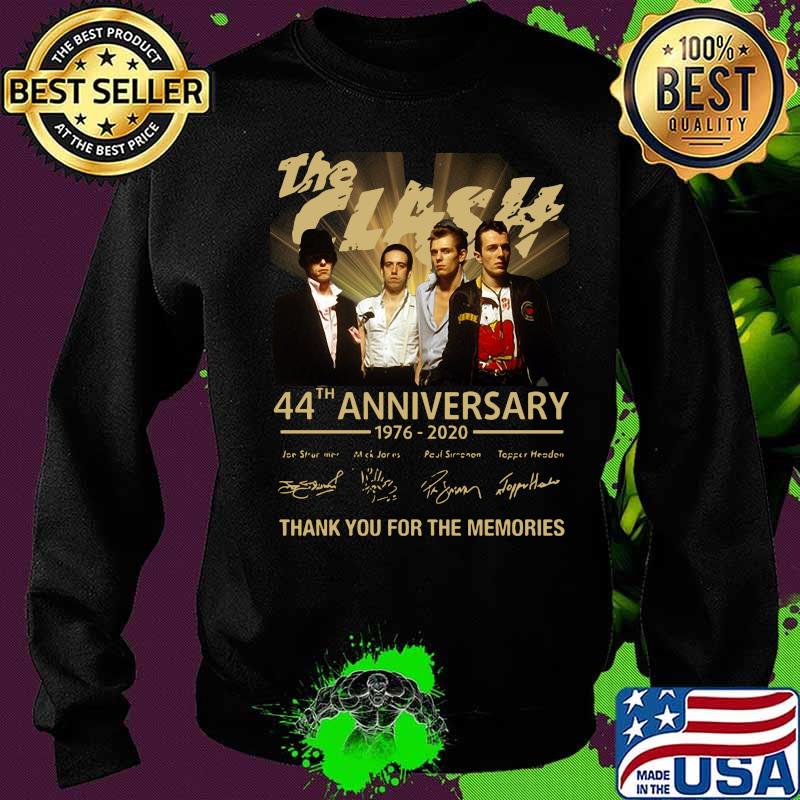 The clash 44th anniversary 1976 2020 thank you for the memories signatures s Sweater The clash 44th anniversary 1976 2020 thank you for the memories signatures s Sweater