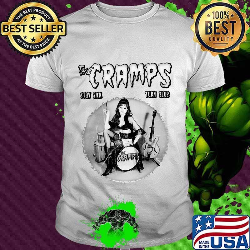 The cramps stay sick turn blue shirt