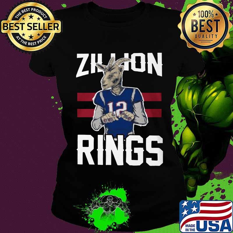 The goat 12 zillion rings football s Ladies tee The goat 12 zillion rings football s Ladies tee
