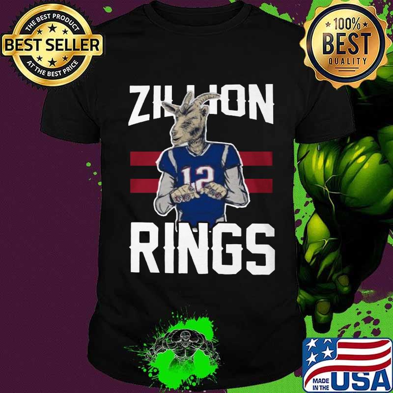 The goat 12 zillion rings football shirt The goat 12 zillion rings football shirt