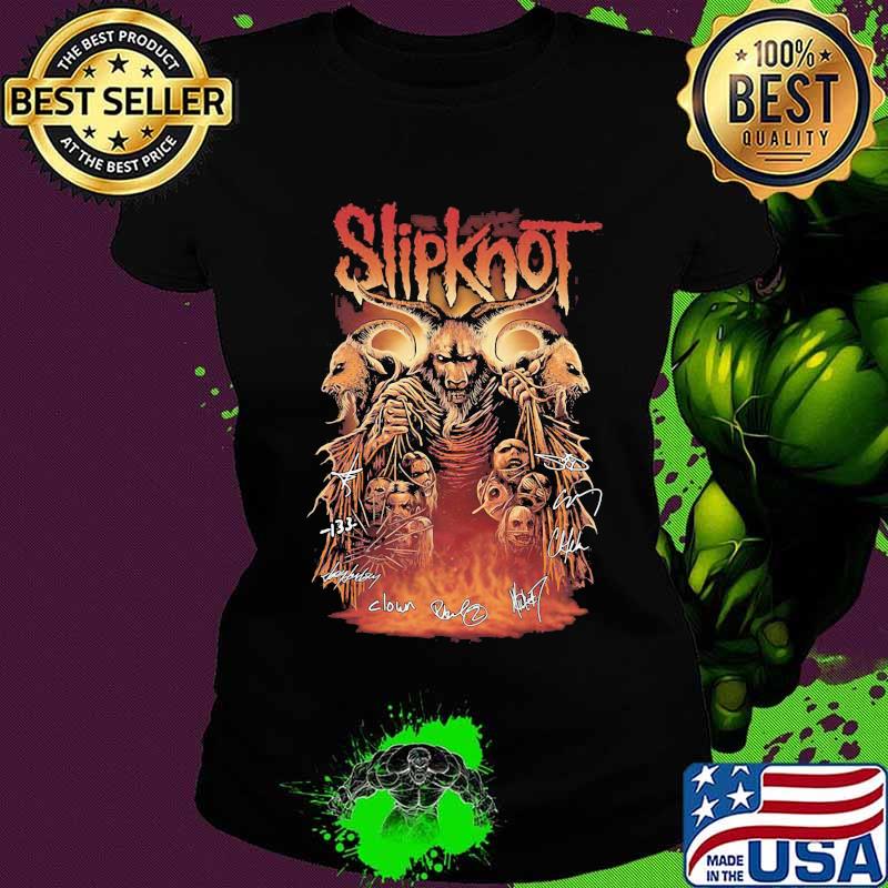 The goat slipknot band members signatures s Ladies tee The goat slipknot band members signatures s Ladies tee