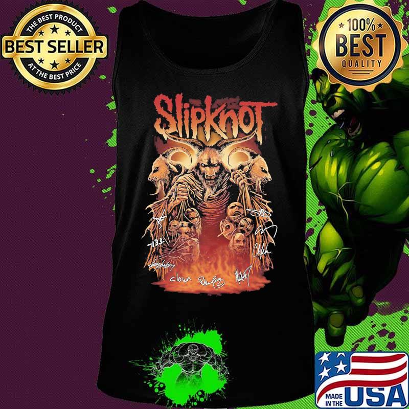 The goat slipknot band members signatures s Tank top The goat slipknot band members signatures s Tank top