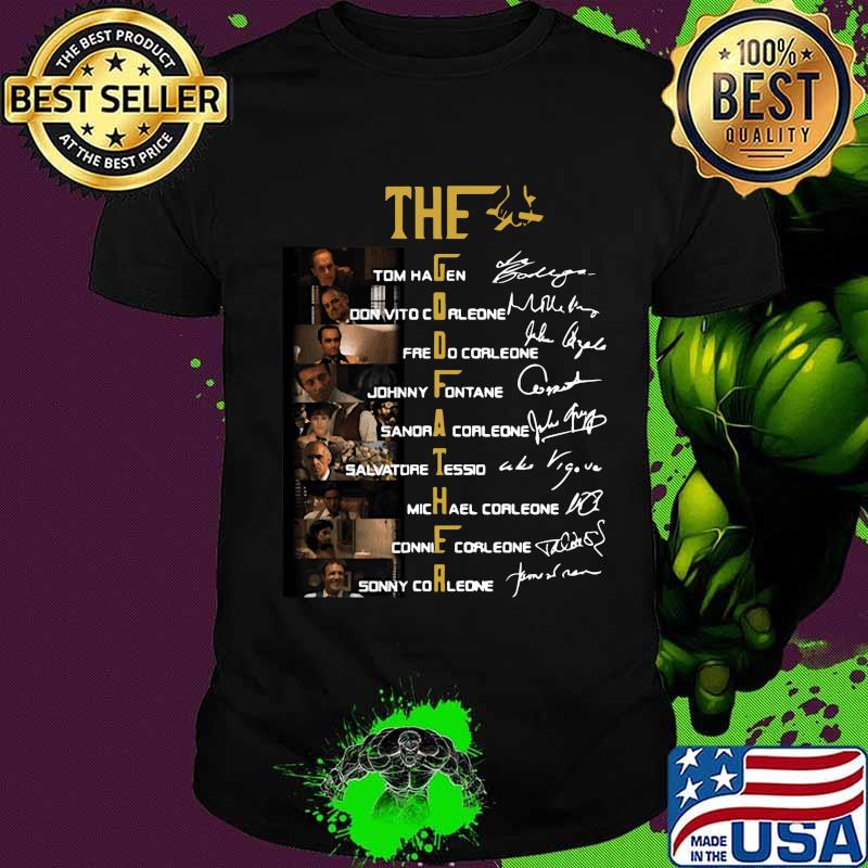 The godfather characters signatures shirt