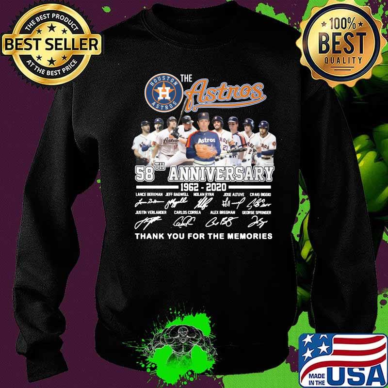 The houston astros 58th anniversary 1962 2020 thank you for the memories signatures s Sweater The houston astros 58th anniversary 1962 2020 thank you for the memories signatures s Sweater