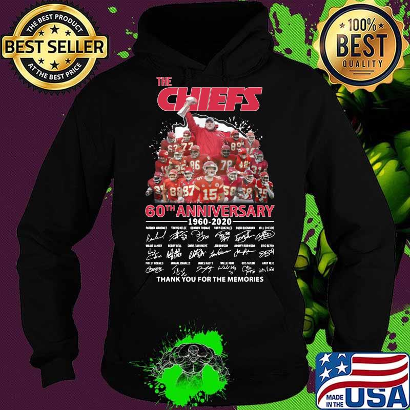 The kansas city chiefs 60th anniversary 1960 2020 thank you for the memories signatures s Hoodie The kansas city chiefs 60th anniversary 1960 2020 thank you for the memories signatures s Hoodie