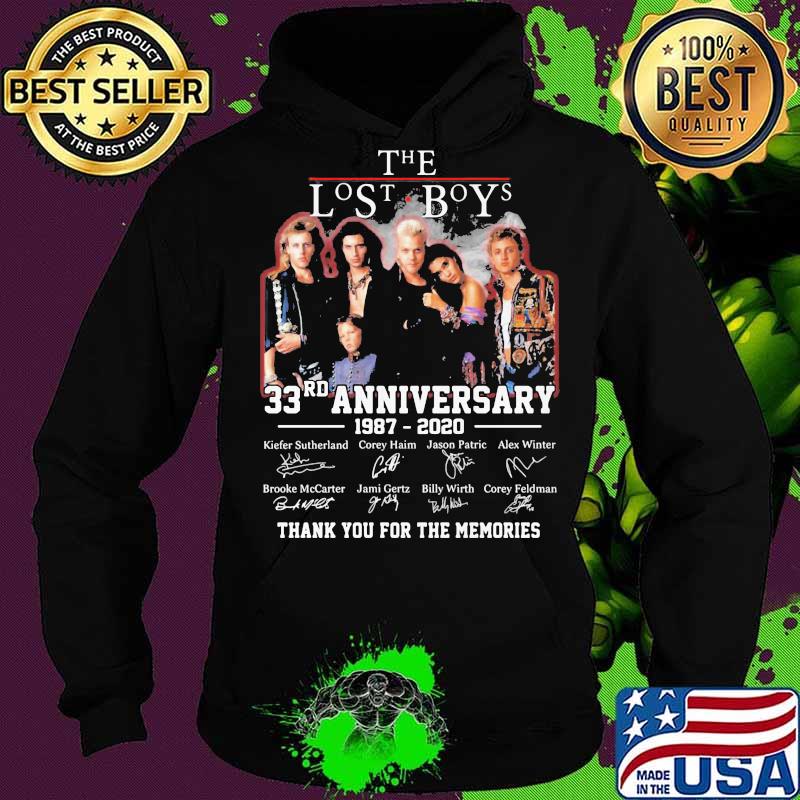 The lost boys 33rd anniversary 1987 2020 thank you for the memories signatures s Hoodie The lost boys 33rd anniversary 1987 2020 thank you for the memories signatures s Hoodie