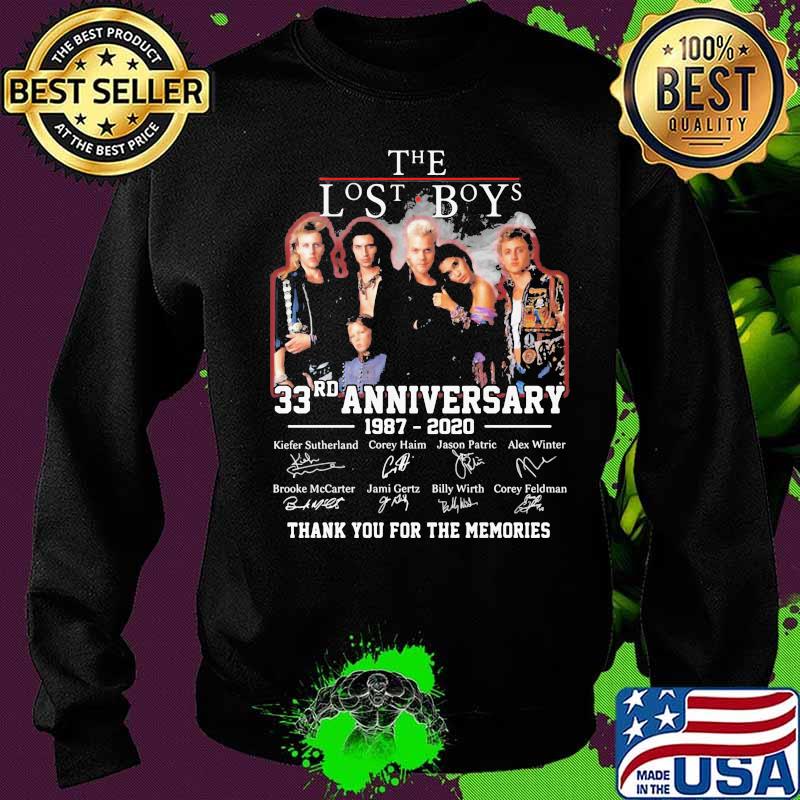 The lost boys 33rd anniversary 1987 2020 thank you for the memories signatures s Sweater The lost boys 33rd anniversary 1987 2020 thank you for the memories signatures s Sweater