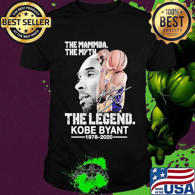 The mamba the myth the legend kobe bryant 1978 2020 signature shirt