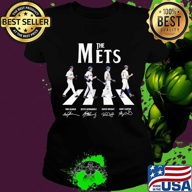The new york mets baseball abbey road signatures s Ladies tee The new york mets baseball abbey road signatures s Ladies tee