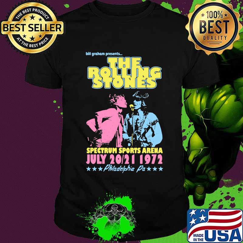 The rolling stones band bill graham presents spectrum sports arena shirt