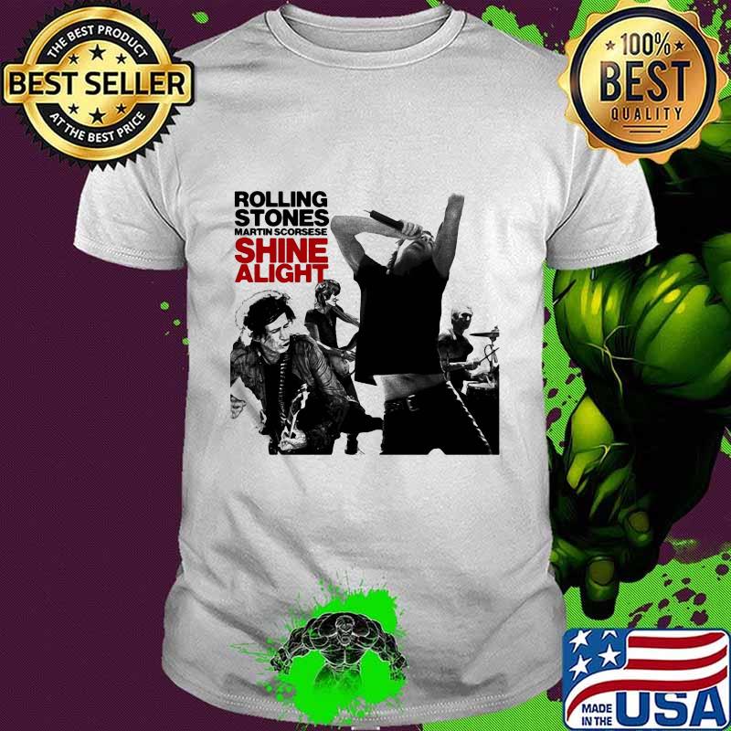 The rolling stones band martin scorsese shine alight shirt