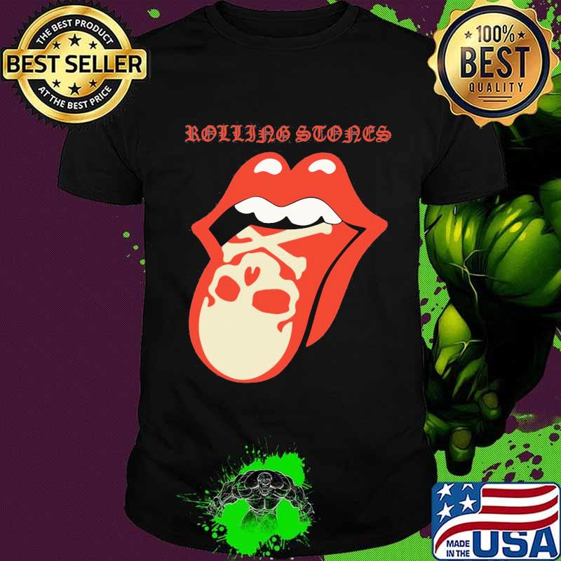 The rolling stones band skull shirt