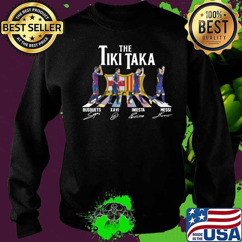 The tiki taka barcelona crossing the line signatures s Sweater The tiki taka barcelona crossing the line signatures s Sweater
