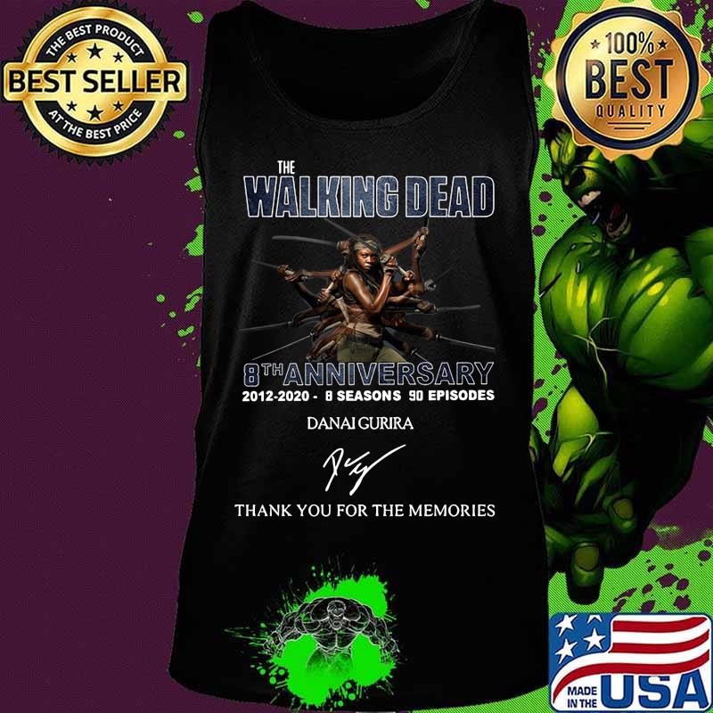 The walking dead 8th anniversary 2012 2020 8 seasons 90 episodes thank you for the memories signature s Tank top The walking dead 8th anniversary 2012 2020 8 seasons 90 episodes thank you for the memories signature s Tank top