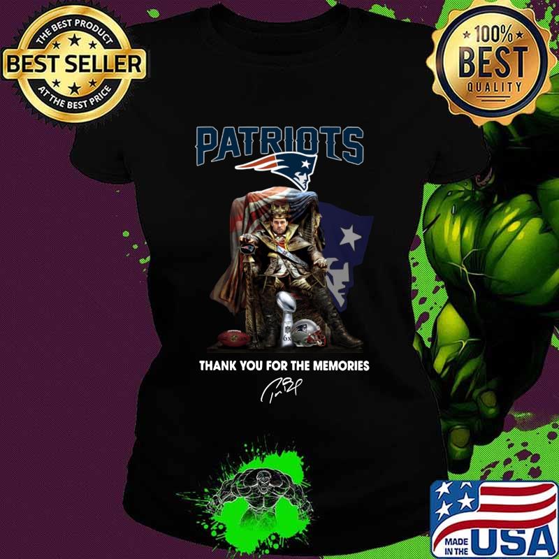 Tom brady king new england patriots thank you for the memories signature s Ladies tee Tom brady king new england patriots thank you for the memories signature s Ladies tee