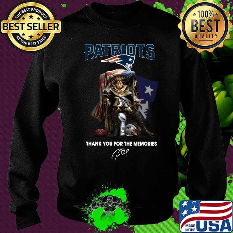 Tom brady king new england patriots thank you for the memories signature s Sweater Tom brady king new england patriots thank you for the memories signature s Sweater