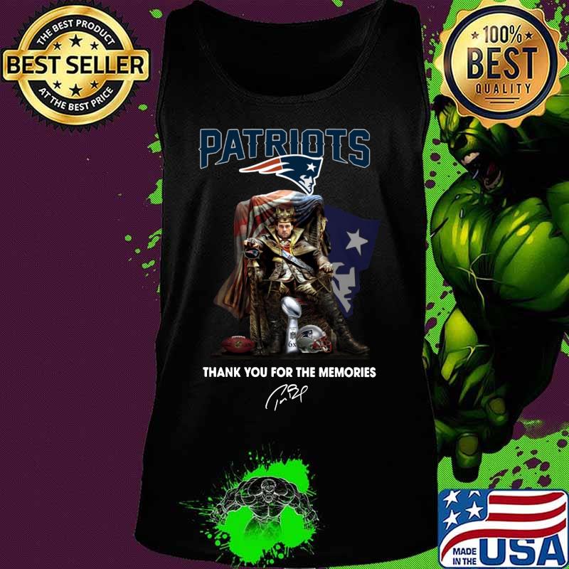 Tom brady king new england patriots thank you for the memories signature s Tank top Tom brady king new england patriots thank you for the memories signature s Tank top