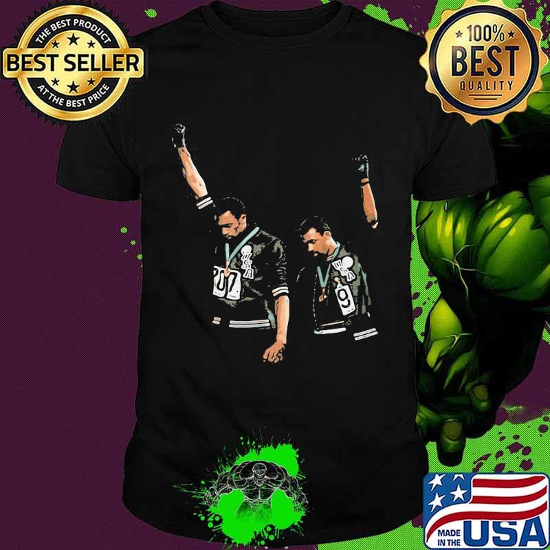 Tommie smith john carlos and the 1968 black power salute shirt Tommie smith john carlos and the 1968 black power salute shirt
