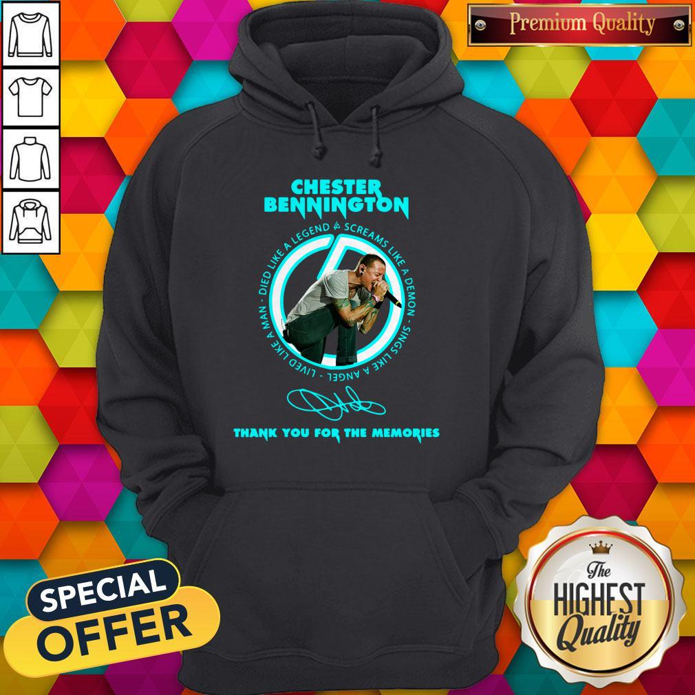 Top Chester Bennington Thank You For The Memories Signature Shirt