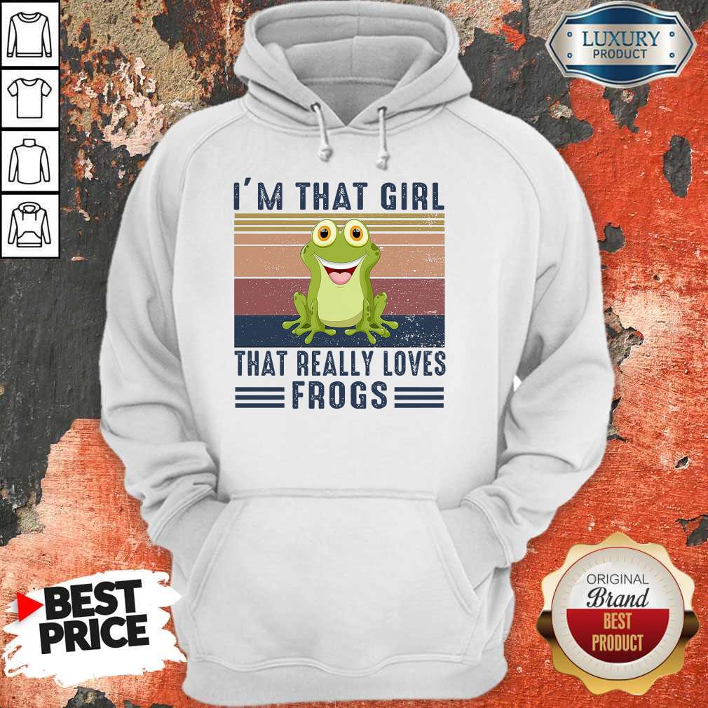 Top I’m That Girl That Really Loves Frogs Vintage Retro Shirt