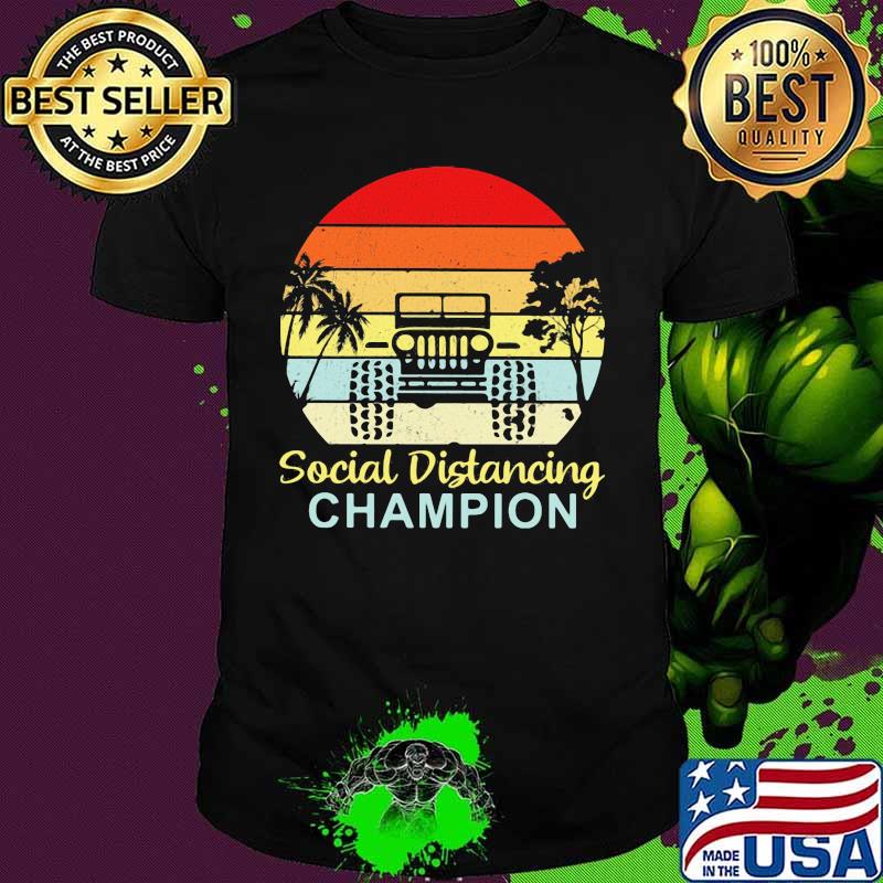 Truck Social Distancing Champion vintage retro shirt