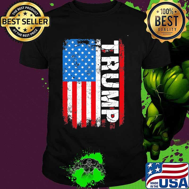 Trump american flag independence day shirt
