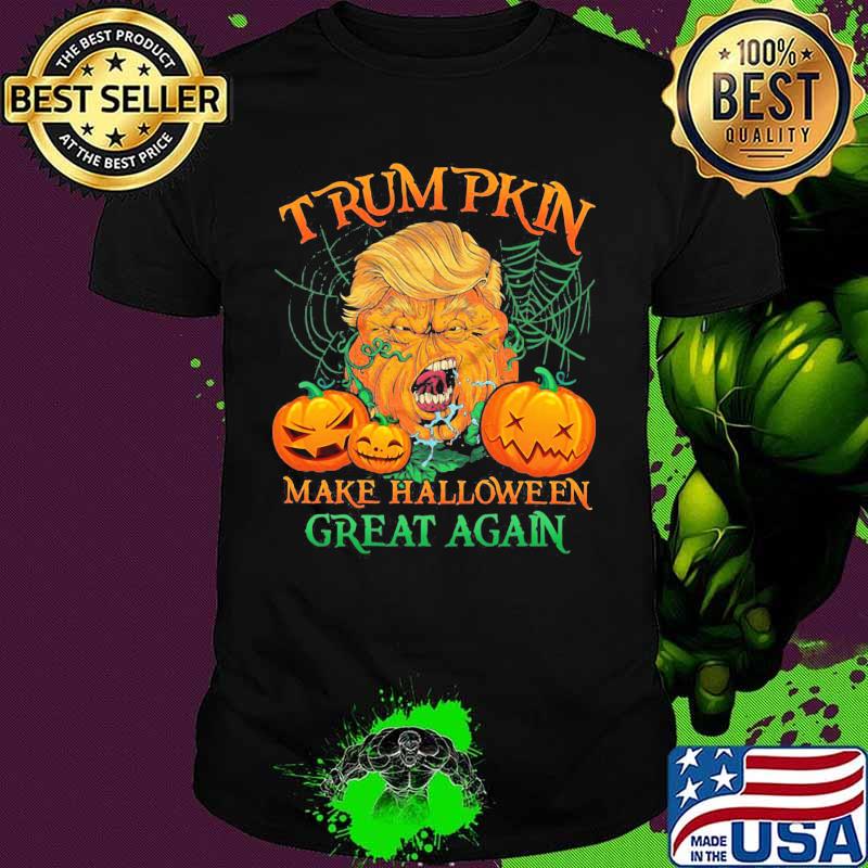 Trump pumpkin trumpkin make halloween great again shirt