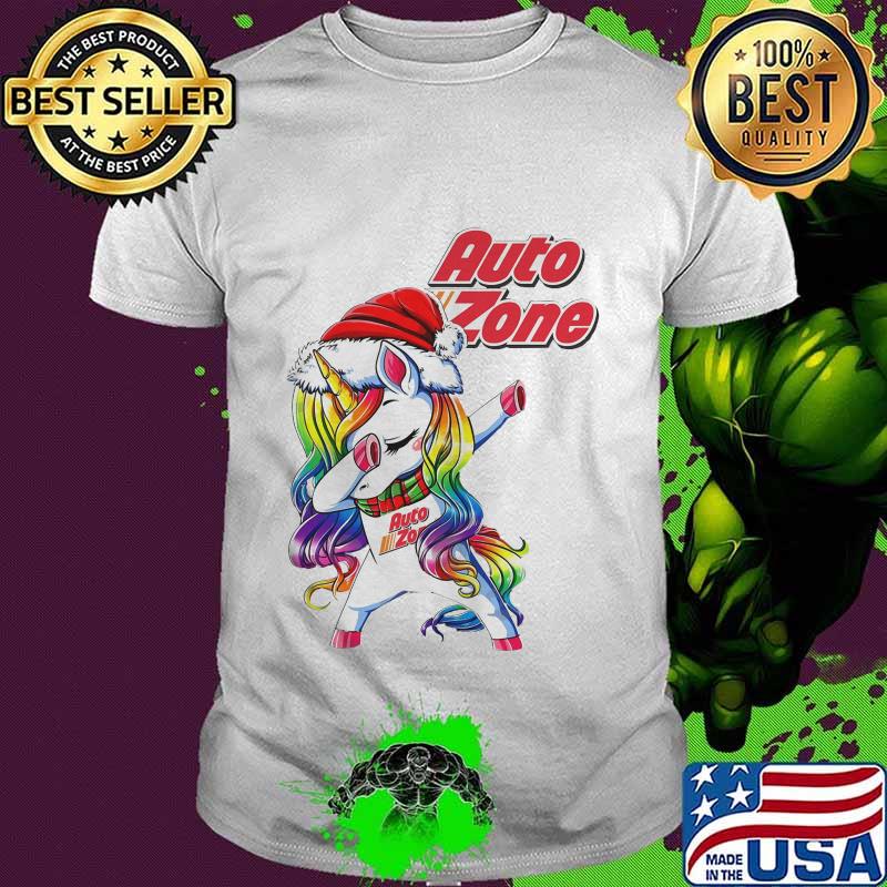 Unicorn girl auto zone logo shirt