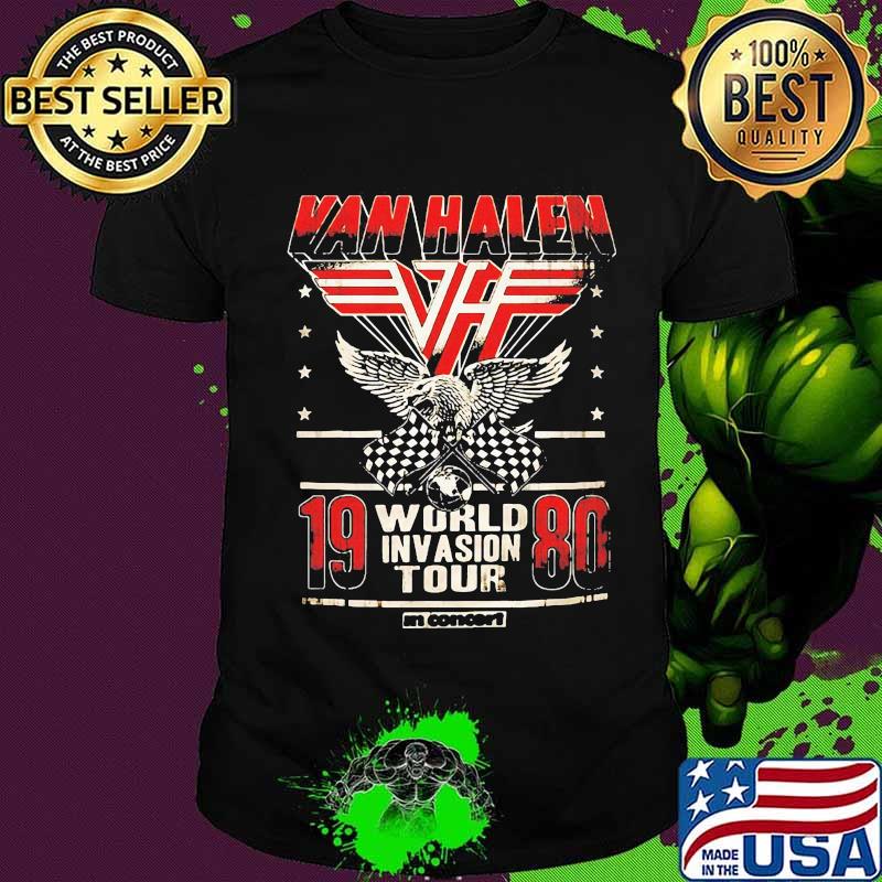 Van halen 1980 world invasion tour shirt
