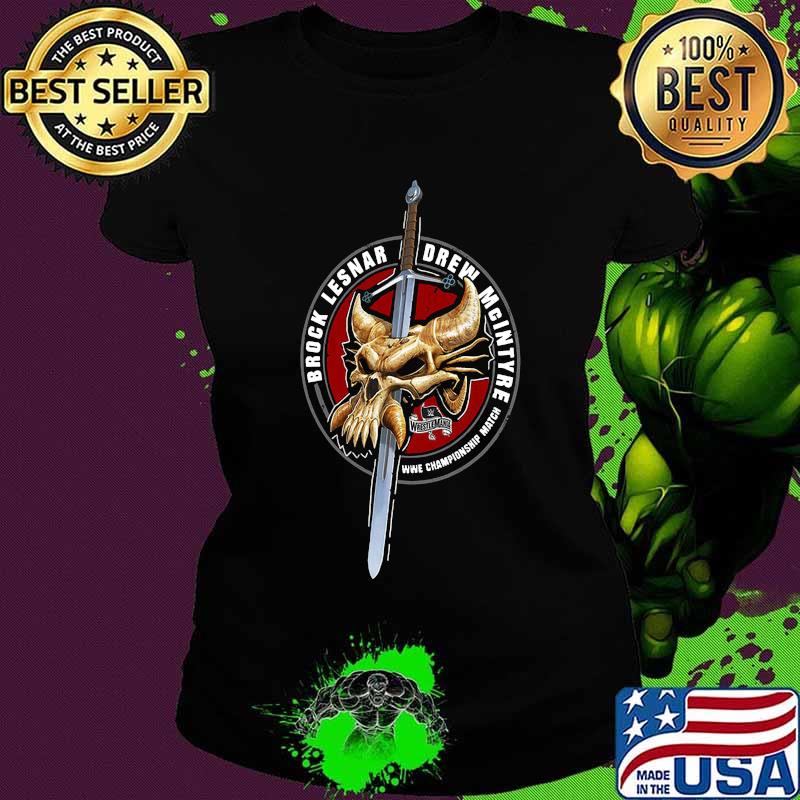 Vikings skull buffalo brock lesnar drew mcintyre s Ladies tee Vikings skull buffalo brock lesnar drew mcintyre s Ladies tee