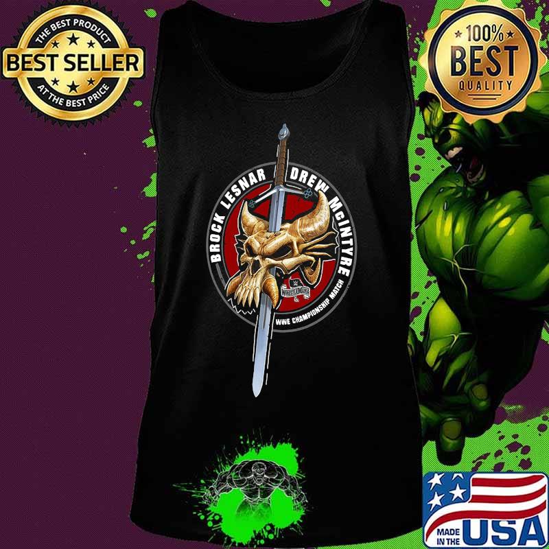 Vikings skull buffalo brock lesnar drew mcintyre s Tank top Vikings skull buffalo brock lesnar drew mcintyre s Tank top