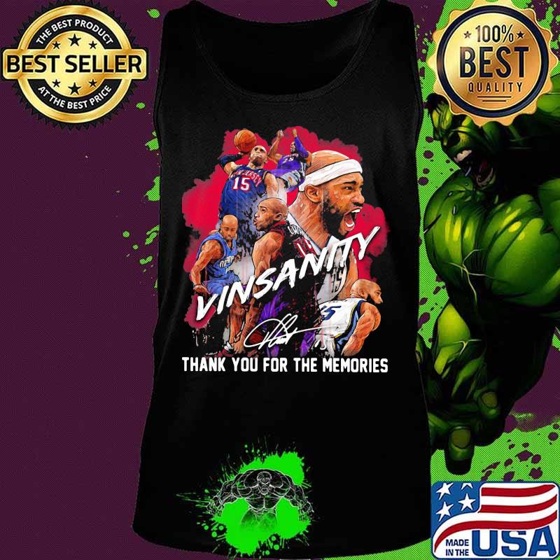 Vinsanity vince carter thank you for the memories signature s Tank top Vinsanity vince carter thank you for the memories signature s Tank top