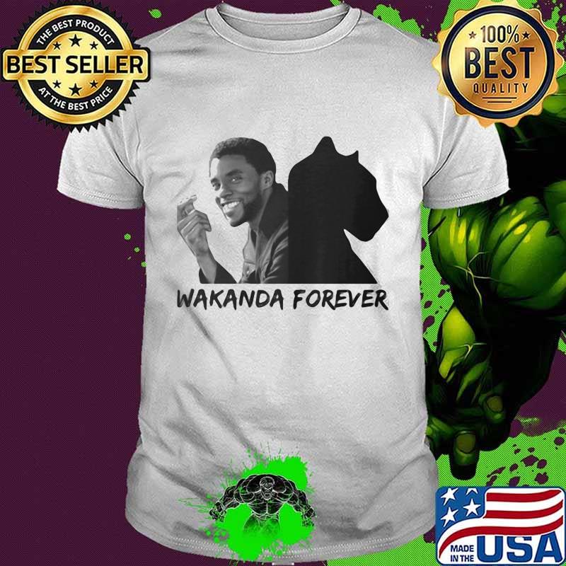 Wakanda forever black panther rip chadwick actor 2020 shirt