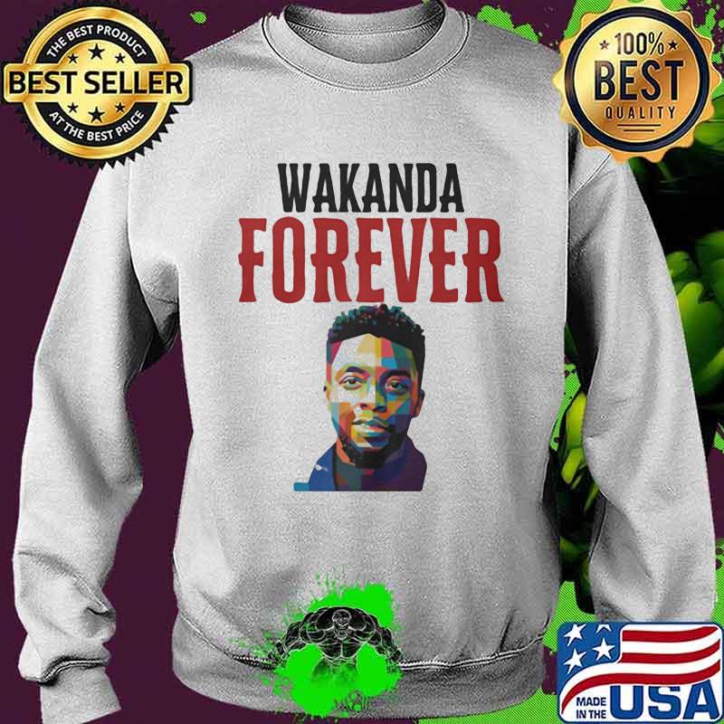 Wakanda forever black panther rip chadwick art color s Sweater Wakanda forever black panther rip chadwick art color s Sweater