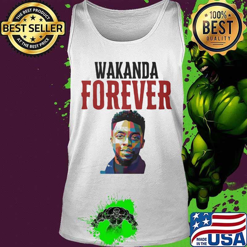 Wakanda forever black panther rip chadwick art color s Tank top Wakanda forever black panther rip chadwick art color s Tank top